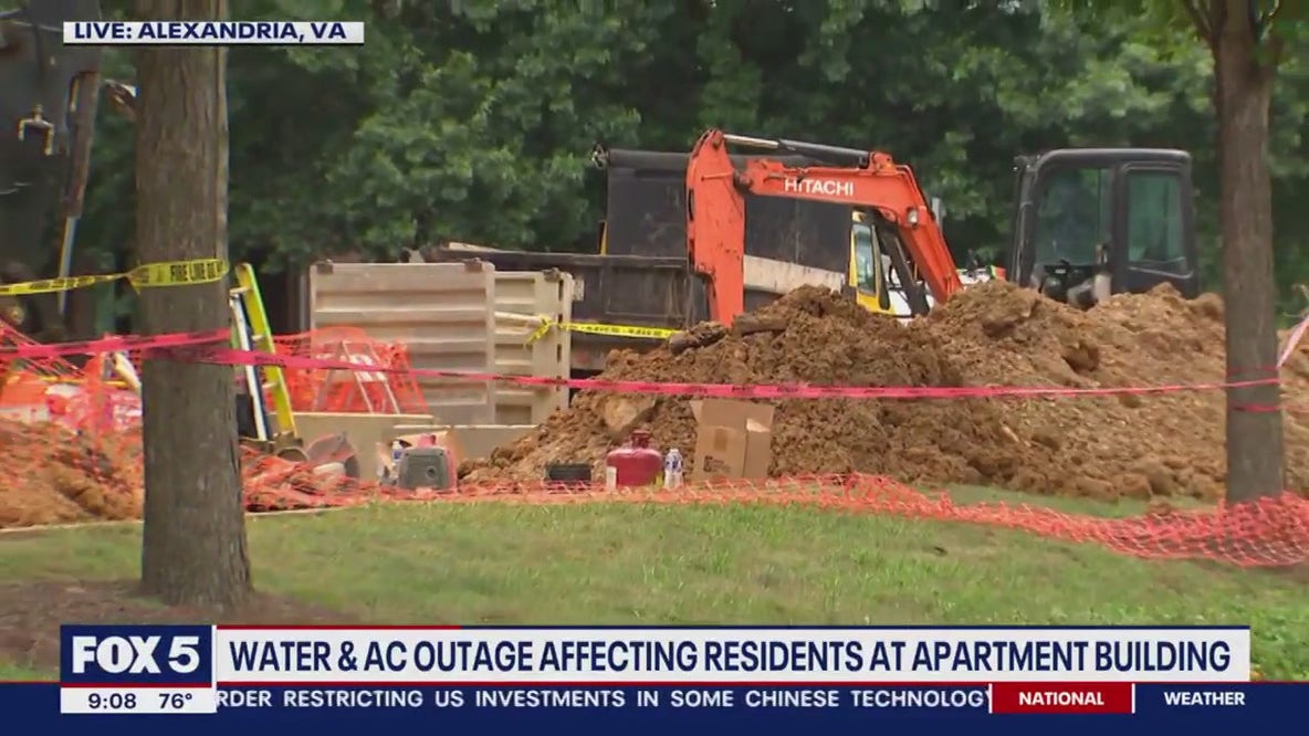 Water main break in Alexandria